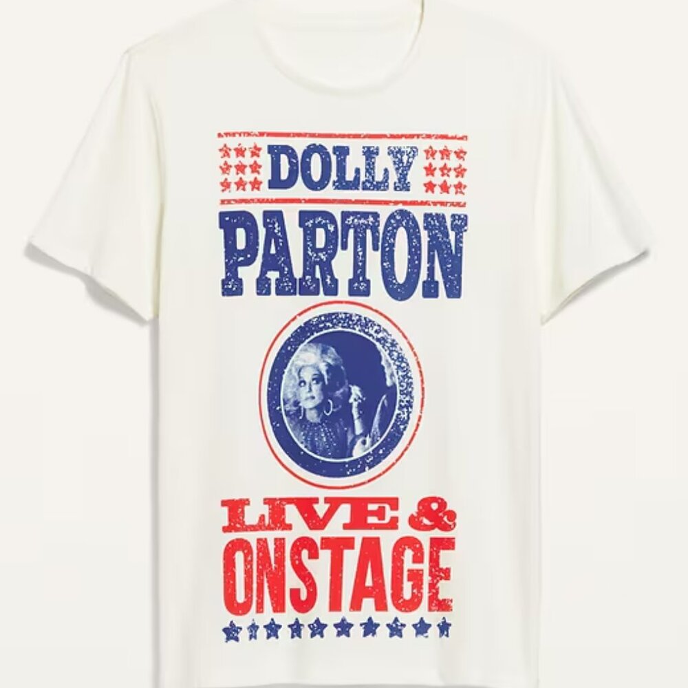 Dolly Parton Live & On Stage Concert T-Shirt Unisex Mens Womens Size XS